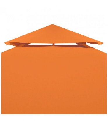 vidaXL Gazebo Canopy | Orange | Polyester with PVC Coating | 3m x 3m — Size: 3 x 3 m