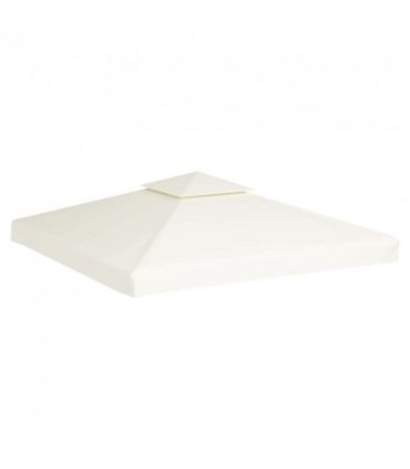 vidaXL Gazebo Canopy | Cream White | Polyester, PVC coated | 3x3 metres — Size: 3 x 3 m