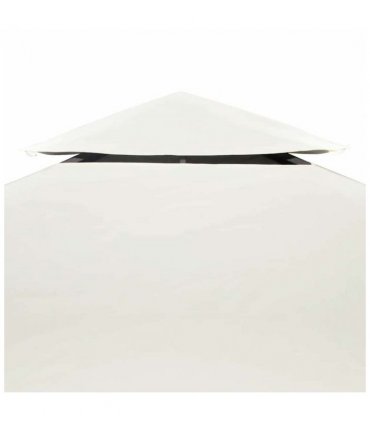 vidaXL Gazebo Canopy | Cream White | Polyester, PVC coated | 3x3 metres — Size: 3 x 3 m