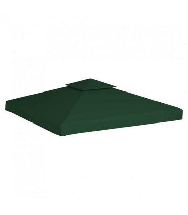 vidaXL Gazebo Cover Canopy Replacement 310 g / m² Green 3 x 3 m