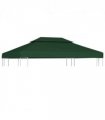 vidaXL Gazebo Cover Canopy Replacement 310 g / m² Green 3 x 4 m — Size: 4 x 3 m