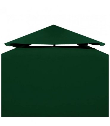 vidaXL Gazebo Cover Canopy Replacement 310 g / m² Green 3 x 4 m — Size: 4 x 3 m