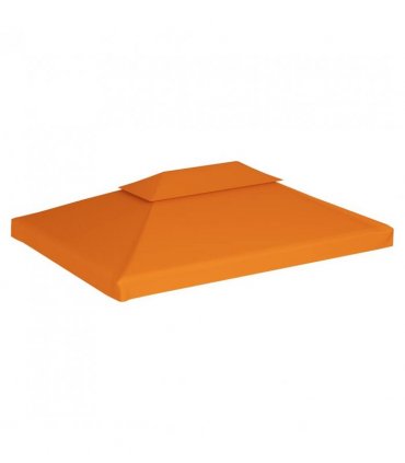vidaXL Gazebo Cover Canopy Replacement 310 g / m² Orange 3 x 4 m — Size: 4 x 3 m