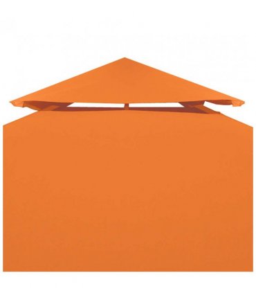 vidaXL Gazebo Cover Canopy Replacement 310 g / m² Orange 3 x 4 m — Size: 4 x 3 m
