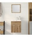 vidaXL 2 Piece Bathroom Furniture Set Artisan Oak Engineered Wood — V0672024897
