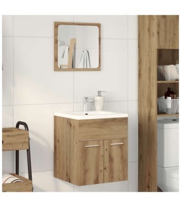 vidaXL 2 Piece Bathroom Furniture Set Artisan Oak Engineered Wood — V0672024897