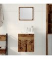 vidaXL 2 Piece Bathroom Furniture Set Old Wood Engineered Wood — V0672024899