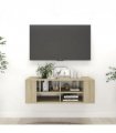 vidaXL Wall-Mounted TV Cabinet Sonoma Oak 102x35x35 cm Engineered Wood