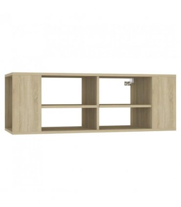 vidaXL Wall-Mounted TV Cabinet Sonoma Oak 102x35x35 cm Engineered Wood