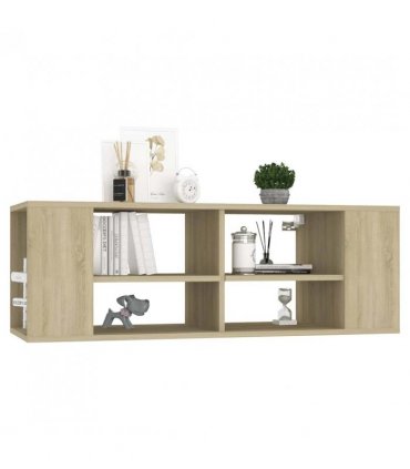 vidaXL Wall-Mounted TV Cabinet Sonoma Oak 102x35x35 cm Engineered Wood