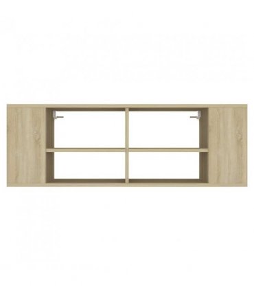 vidaXL Wall-Mounted TV Cabinet Sonoma Oak 102x35x35 cm Engineered Wood
