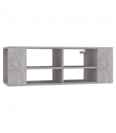 vidaXL Wall-Mounted TV Cabinet Concrete Grey 102x35x35 cm Engineered Wood