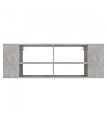 vidaXL Wall-Mounted TV Cabinet Concrete Grey 102x35x35 cm Engineered Wood