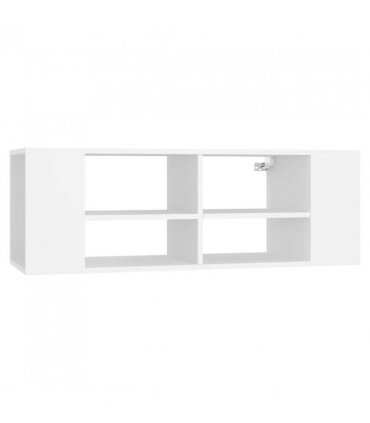 vidaXL Wall-Mounted TV Cabinet White 102x35x35 cm Engineered Wood