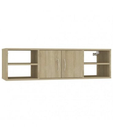 vidaXL Wall Shelf Sonoma Oak 102x30x29 cm Engineered Wood