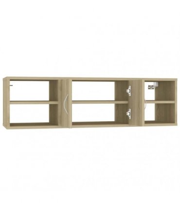 vidaXL Wall Shelf Sonoma Oak 102x30x29 cm Engineered Wood