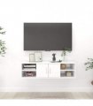 vidaXL Wall Shelf White 102x30x29 cm Engineered Wood