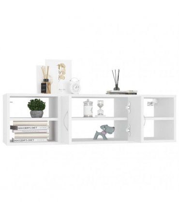 vidaXL Wall Shelf White 102x30x29 cm Engineered Wood