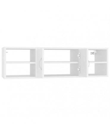 vidaXL Wall Shelf White 102x30x29 cm Engineered Wood