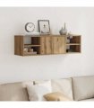 vidaXL Wall Cabinet Artisan Oak 101x30x29 cm Engineered Wood