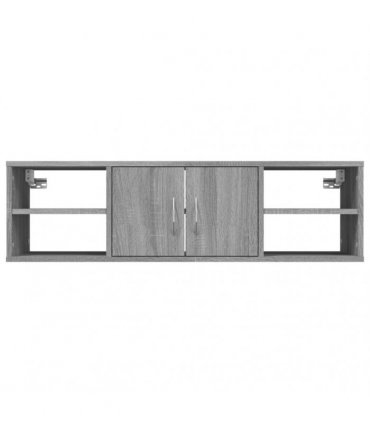 vidaXL Wall Shelf Grey Sonoma 102x30x29 cm Engineered Wood