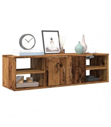 vidaXL Wall Cabinet Old Wood 101x30x29 cm Engineered Wood