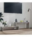 vidaXL TV Cabinet Concrete Grey 180x30x43 cm Engineered Wood