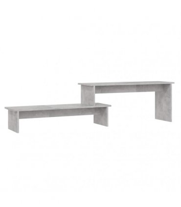 vidaXL TV Cabinet Concrete Grey 180x30x43 cm Engineered Wood