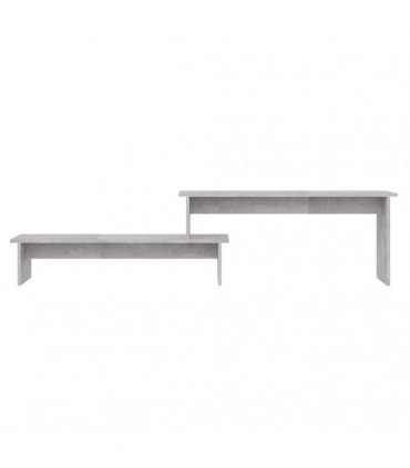 vidaXL TV Cabinet Concrete Grey 180x30x43 cm Engineered Wood