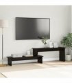 vidaXL TV Cabinet Set Black Oak 180.5 x 30 x 43 cm Engineered Wood