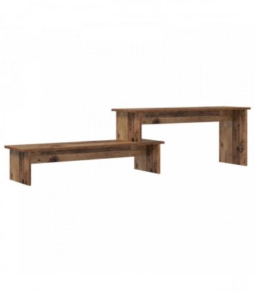 vidaXL TV Cabinet Set Old Wood 180 x 30 x 43 cm Engineered Wood