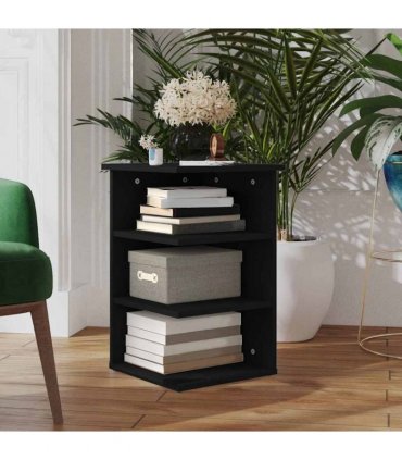 vidaXL Side Cabinet Black 35x35x55 cm Engineered Wood