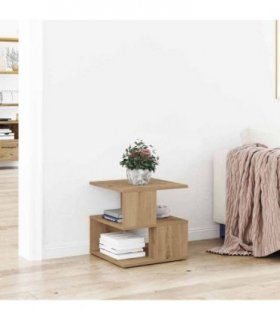 vidaXL Side Table Artisan Oak 30 x 30 x 55 cm Engineered Wood