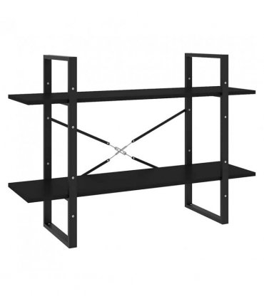 vidaXL Book Cabinet | Black | Engineered wood | 100 x 30 x 70 cm | Book Cabinet