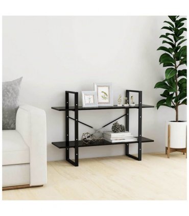 vidaXL Book Cabinet | Black | Engineered wood | 100 x 30 x 70 cm | Book Cabinet