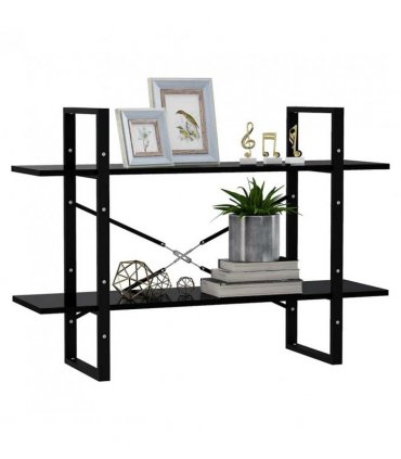 vidaXL Book Cabinet | Black | Engineered wood | 100 x 30 x 70 cm | Book Cabinet