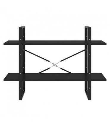 vidaXL Book Cabinet | Black | Engineered wood | 100 x 30 x 70 cm | Book Cabinet