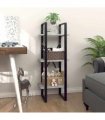 vidaXL 3-Tier Book Cabinet Concrete Grey 40x30x105 cm Engineered Wood