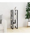 vidaXL 3-Tier Book Cabinet White 40x30x105 cm Solid Pinewood