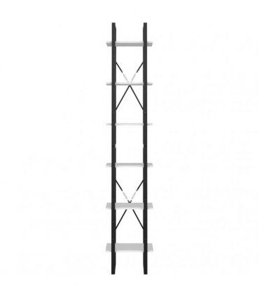 vidaXL 6-Tier Book Cabinet White 40x30x210 cm Engineered Wood