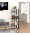 vidaXL 3-Tier Book Cabinet Grey 40x30x105 cm Engineered Wood