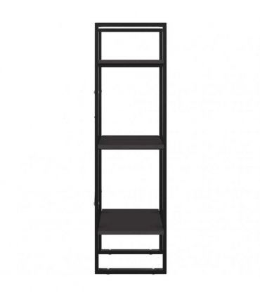 vidaXL 3-Tier Book Cabinet Grey 40x30x105 cm Engineered Wood