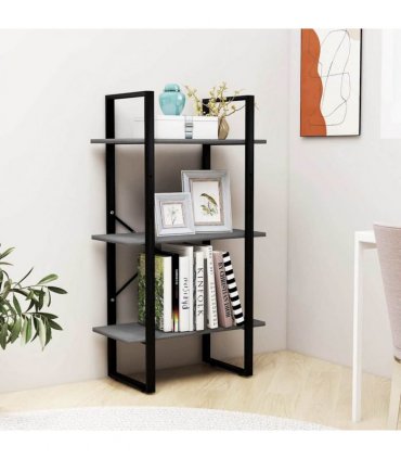 vidaXL Storage Shelf Grey 60x30x105 cm Solid Pine Wood