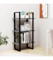 vidaXL Storage Shelf Grey 60x30x105 cm Solid Pine Wood