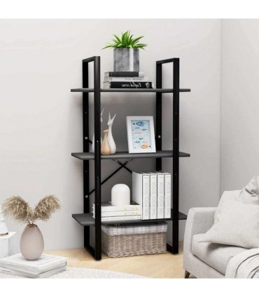 vidaXL Storage Shelf Grey 60x30x105 cm Engineered Wood
