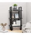 vidaXL Storage Shelf Grey 60x30x105 cm Engineered Wood