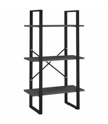 vidaXL Storage Shelf Grey 60x30x105 cm Engineered Wood