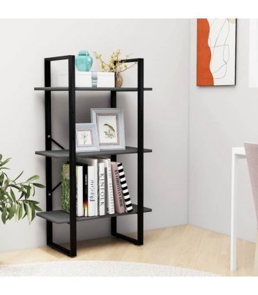 vidaXL Storage Shelf Grey 60x30x105 cm Engineered Wood