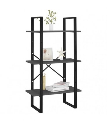 vidaXL Storage Shelf Grey 60x30x105 cm Engineered Wood