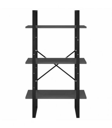 vidaXL Storage Shelf Grey 60x30x105 cm Engineered Wood